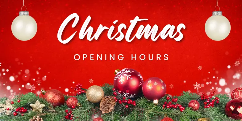 2022 Christmas Opening Hours